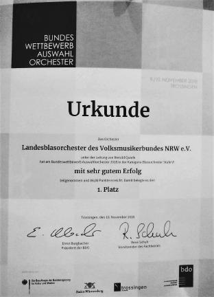 Das Ergebnis des Wettbewerbs sorgte für gute Stimmung bei allen Orchestermitgliedern.